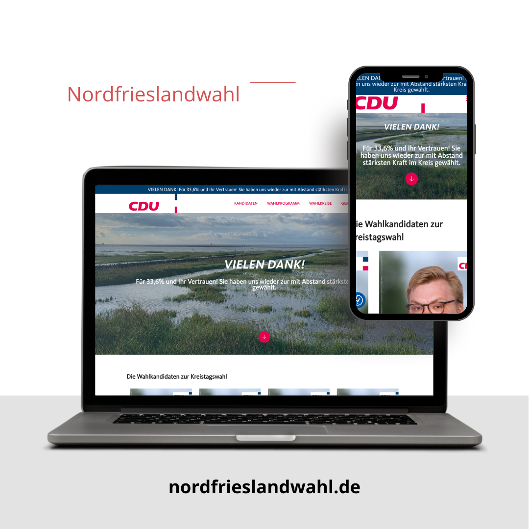 CDU Nordfriesland Webprojekt WordPress Website