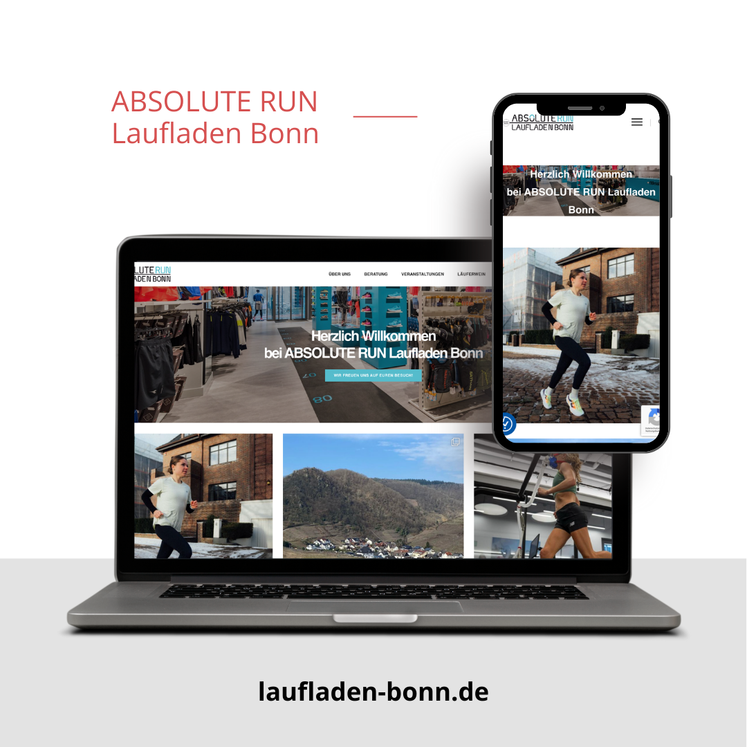 ABSOLUTE RUN Laufladen Bonn Webprojekt WordPress Website